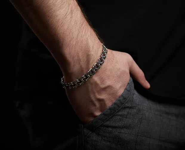 Срібний браслет класичний бісмарк  бр.6002/60