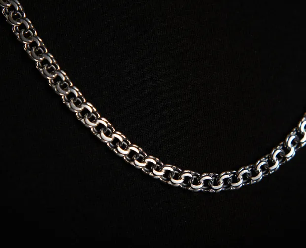 Срібний ланцюжок Плоский Бісмарк ц.6007/30