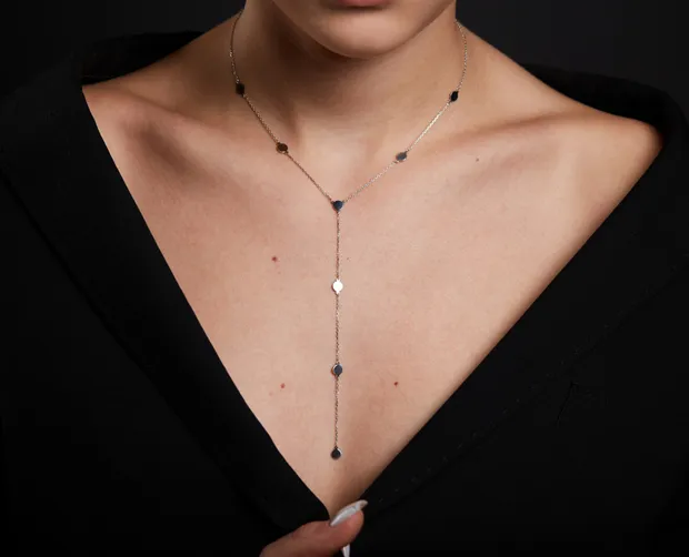 Срібне кольє Монетки 908-01233