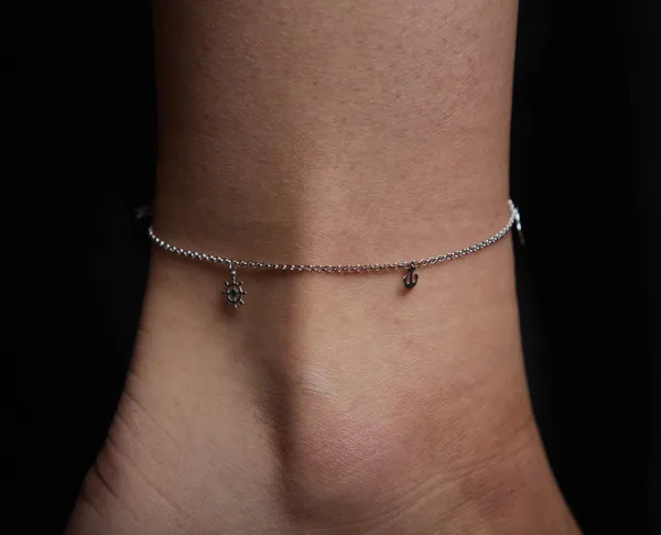 Срібний браслет на ніжку Море 1079Б