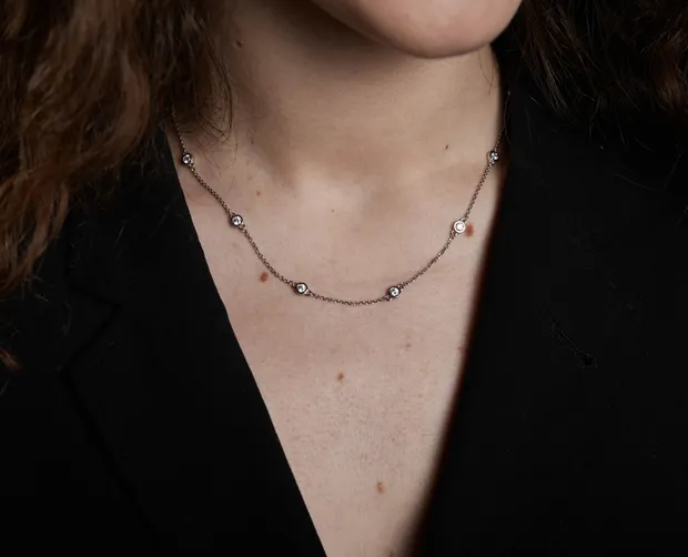 Срібне кольє Бейонсе N 862159