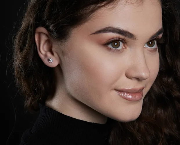 Срібні сережки пусети Емелі 262831