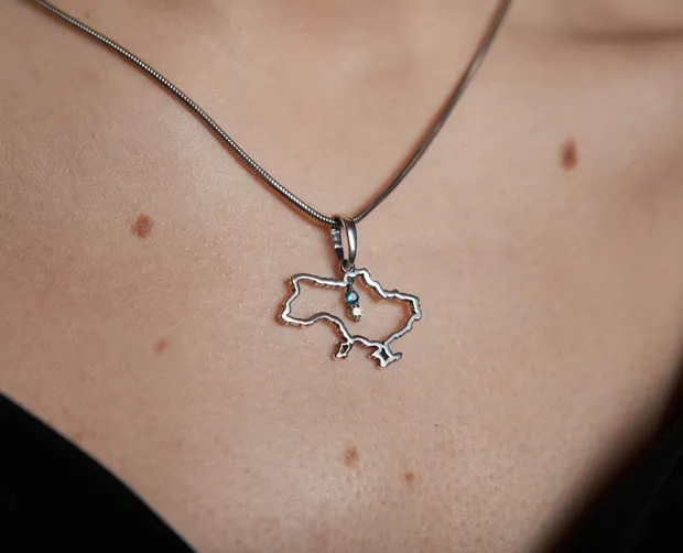 Срібна підвіска Україна 34138