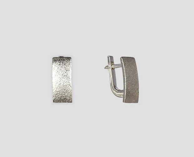 Срібні сережки англійська застібка Валенсія 211