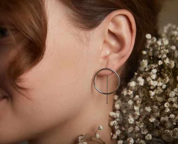 Срібні сережки Прага 21015