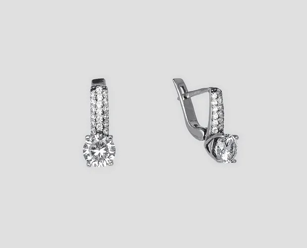 Срібні сережки Брістоль 82080