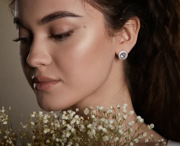 Срібні сережки Розкіш 24058