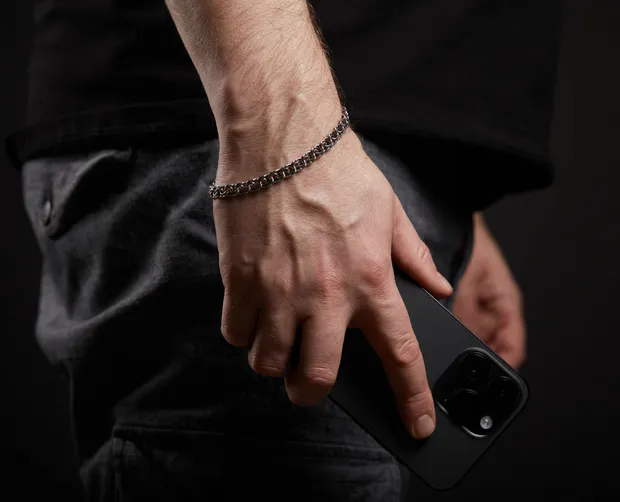 Срібний браслет плоский бісмарк бр.6007/30