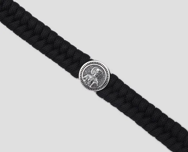 Срібний браслет плетений Миколай 970