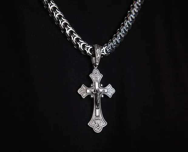 Срібний хрестик Наснага 208ч