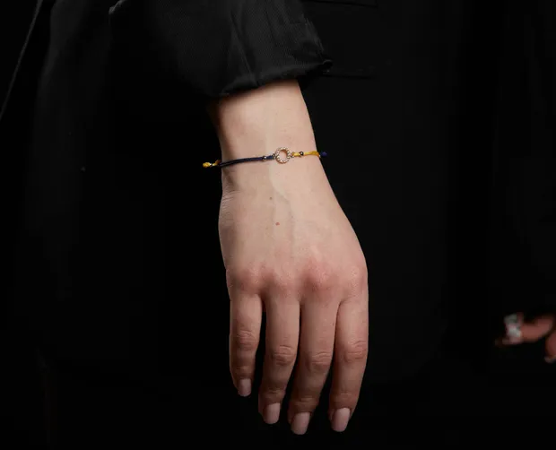 Срібний браслет коло фіанітів 905-00724жб