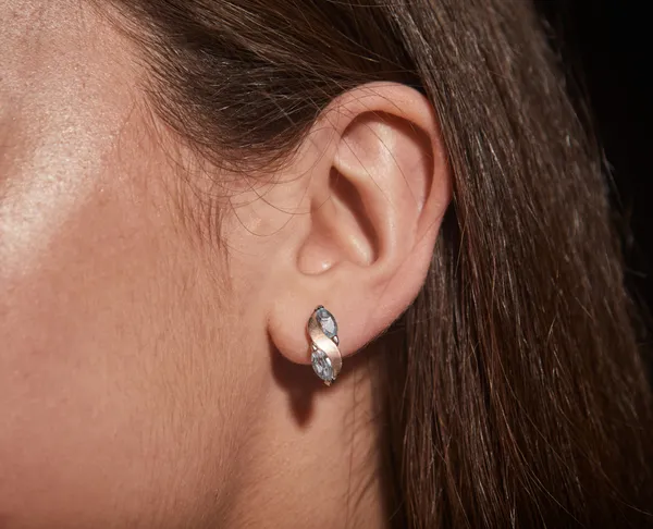 Срібні сережки англійська застібка Ада 009С