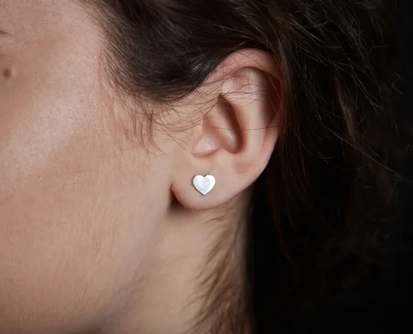 Срібні сережки пусети Сердечка 0637.10