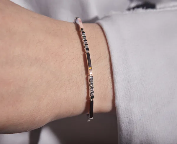 Браслет з золотою вставкою Мія 862Б