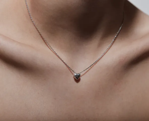 Срібне кольє з підвіскою Сердечко 0698.40