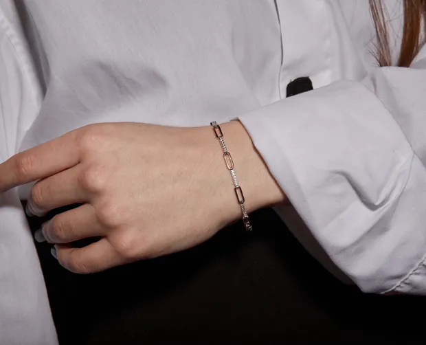 Браслет з золотою вставкою Вів’єн 1009Б