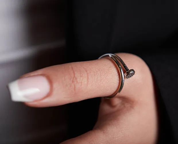 Срібна каблучка Гвіздок 12034