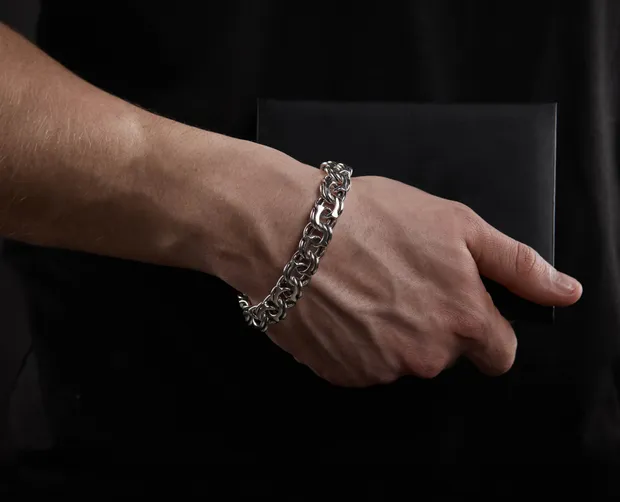 Срібний браслет класичний бісмарк бр.6002/120