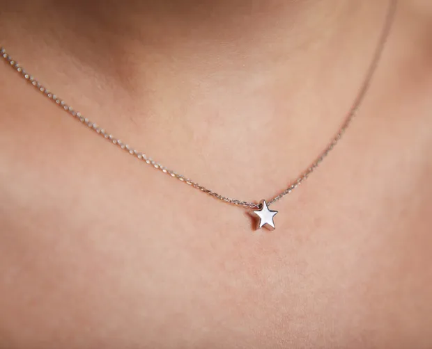 Срібне кольє Зірочка 908-01086