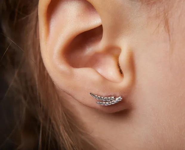 Срібні сережки пусети Єва 1176С