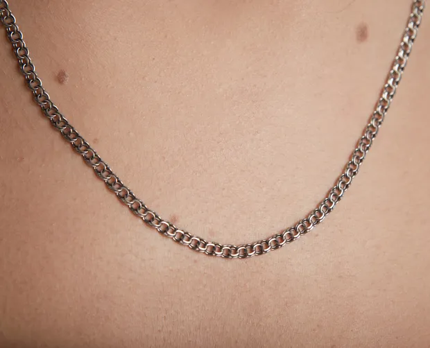 Срібний ланцюжок Плоский Бісмарк ц.6007/8