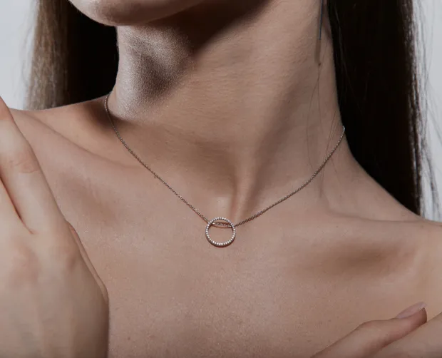 Срібне кольє Circle 908-00918 