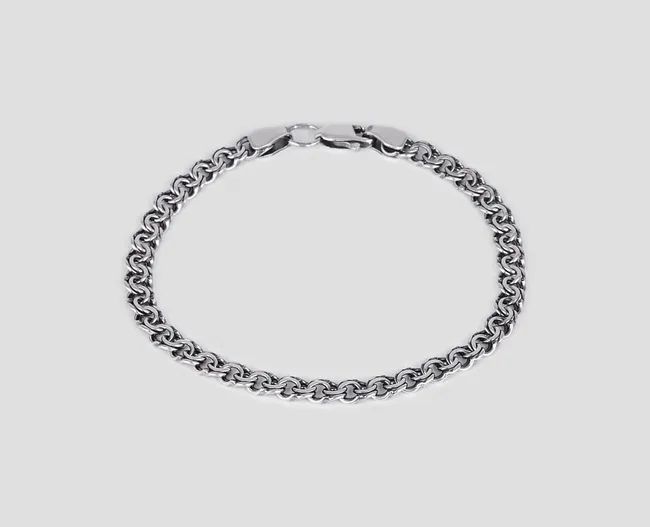 Срібний браслет Плоский Бісмарк бр.6007/16 