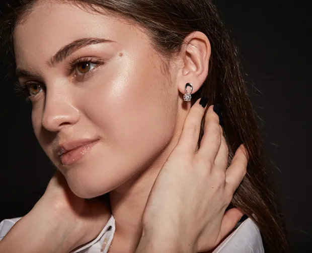 Срібні сережки англійська застібка Мальта 20255Р