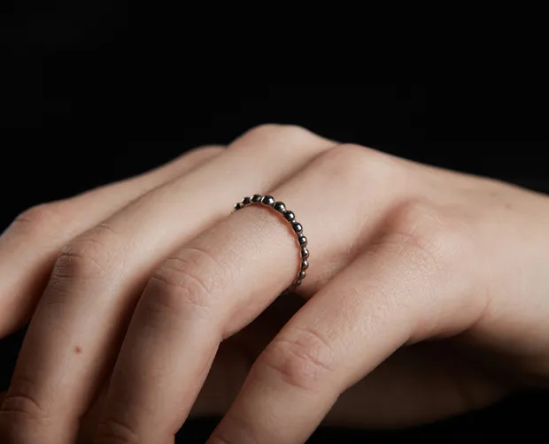 Срібна каблучка Карамель 1612228