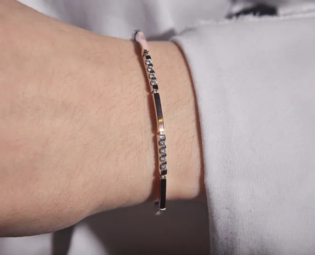 Браслет з золотою вставкою Мія 862Б