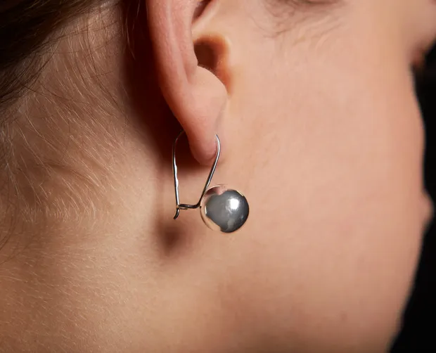 Срібні сережки з французькою застібкою Кулька 2700910