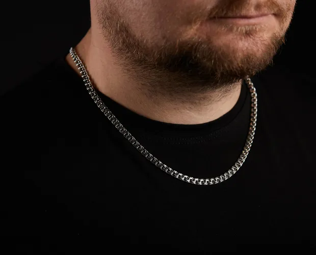 Срібний ланцюжок Плоский Бісмарк 41003/5