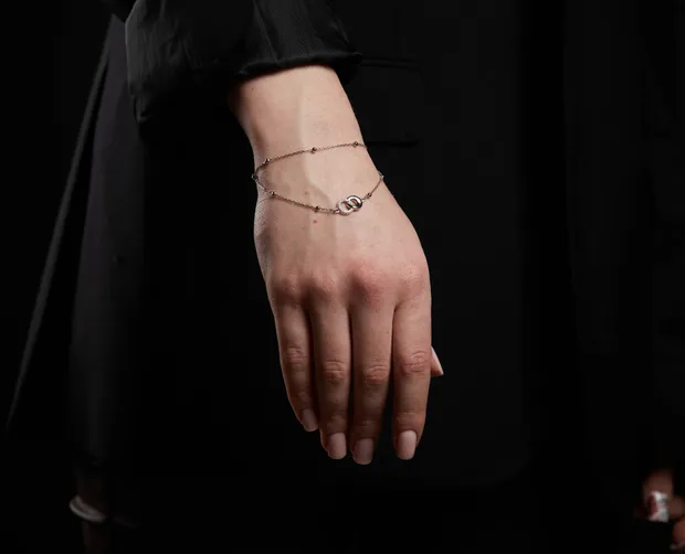 Срібний браслет Два Кілечка С5385-Б