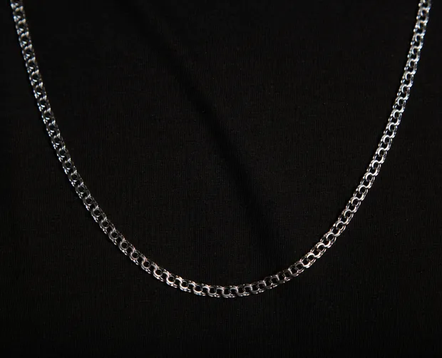 Срібний ланцюжок Плоский Бісмарк ц.6007/10