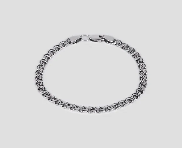 Срібний браслет Плоский Бісмарк бр.6007/16