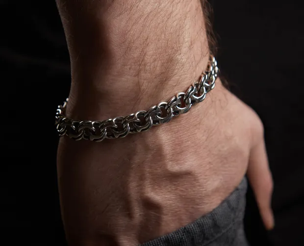 Срібний браслет класичний бісмарк  бр.6002/60