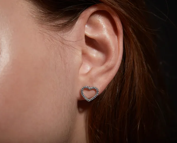 Срібні сережки пусети Сердечка 1212.10С