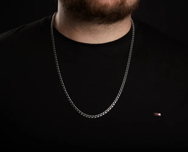 Срібний ланцюжок Струмок чернений ц.6006/10Ч